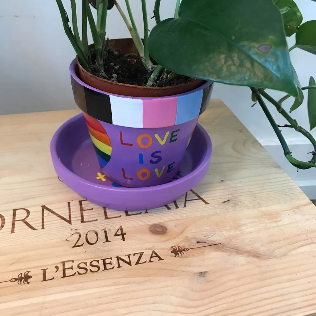 LGBTQ+ terracotta Planter photo 1