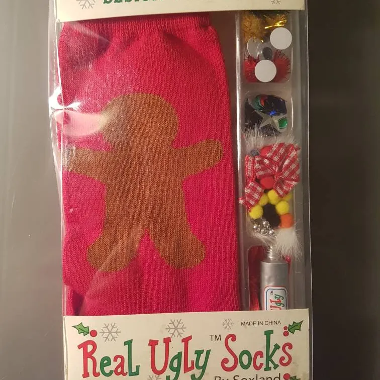 BNIB Design Your Own "Real Ugly Socks" photo 1
