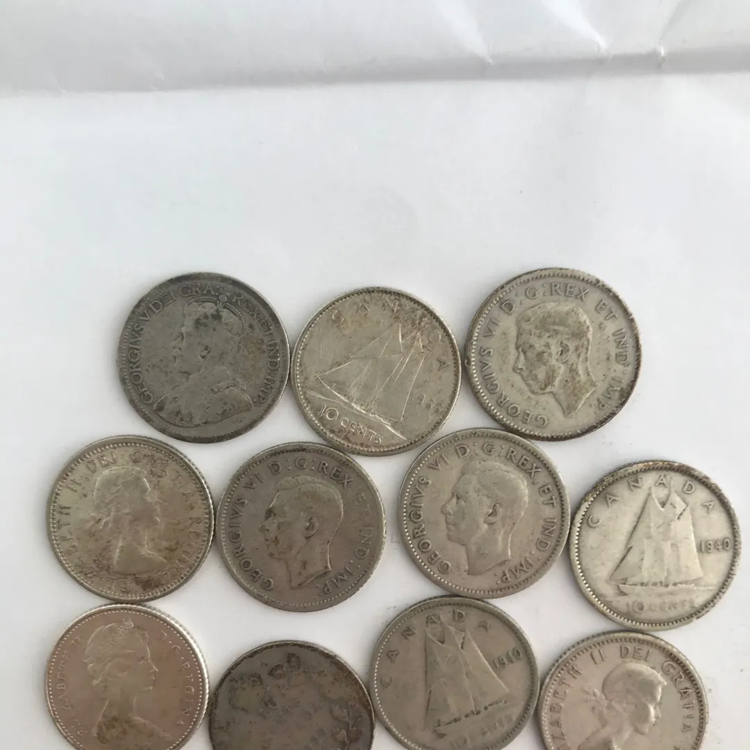 Old Silver Dimes photo 1