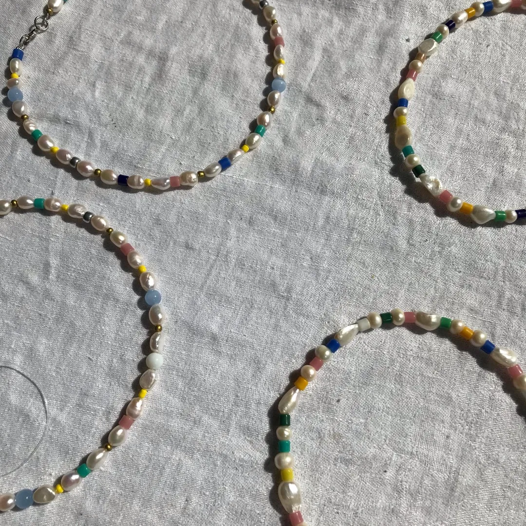 Freshwater Pearl Rainbow Necklace photo 4