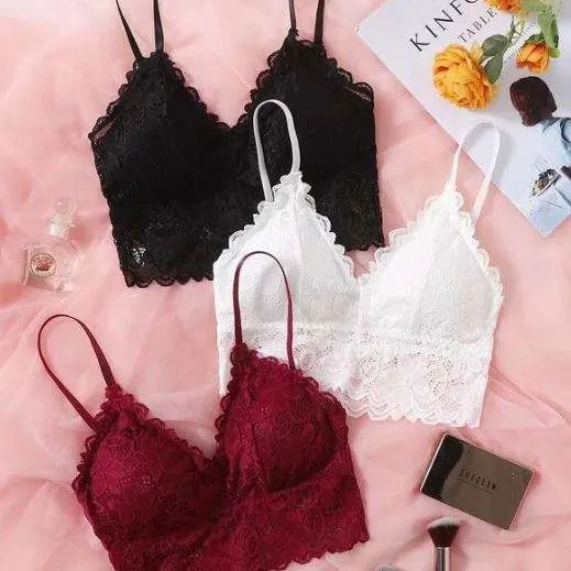 Lace Crop Cami Tops photo 1