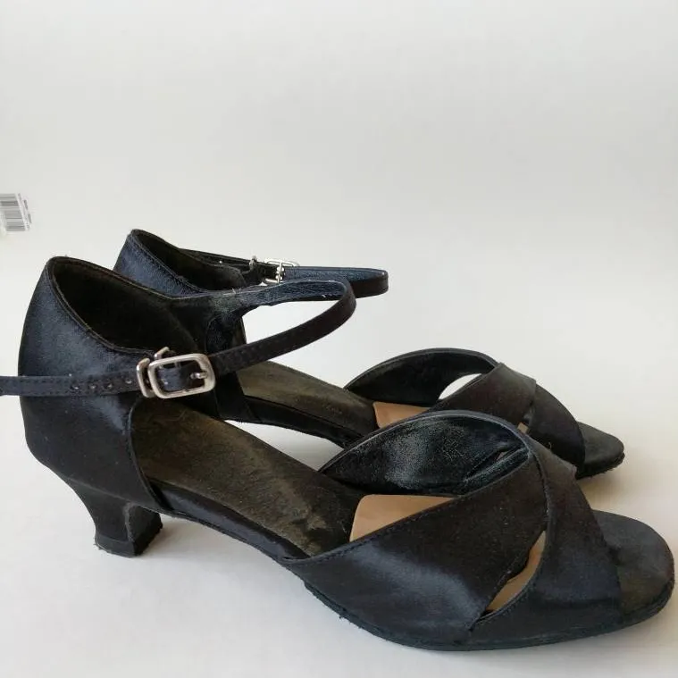 Black Latin Ballroom Shoes - 6.5 photo 1
