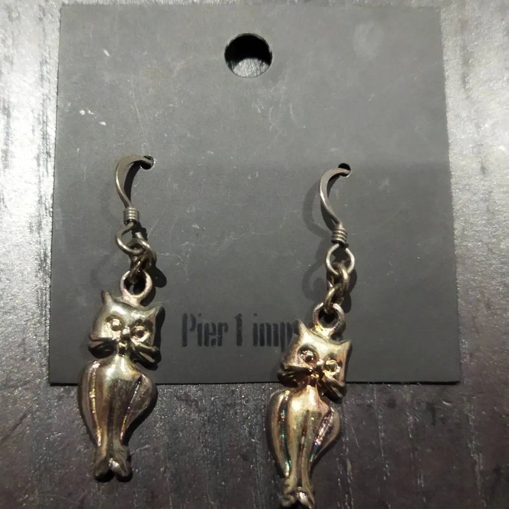 NEW Cat-Owl earrings photo 1
