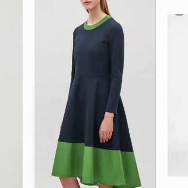 COS Panelled Navy Jersey Dress photo 1