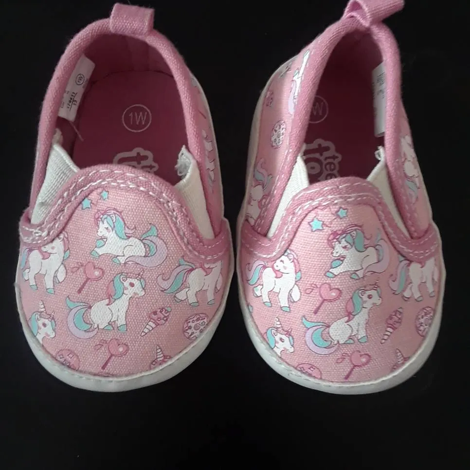 Baby Unicorn Shoes Size 1W photo 1