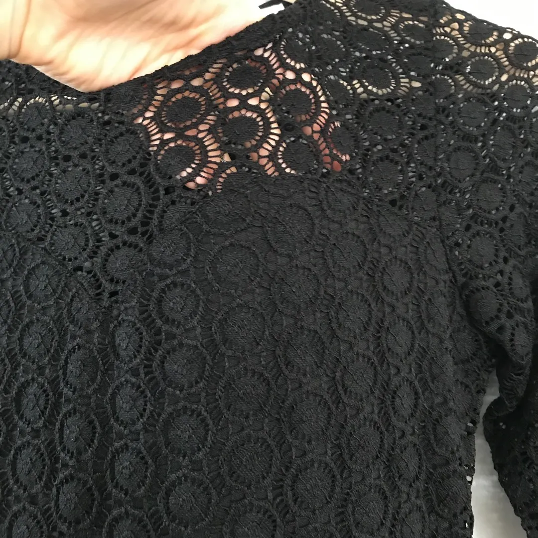Beautiful Black Lace Dress Size XS photo 5