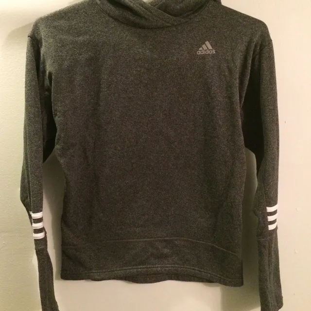grey adidas running hoodie XS photo 1