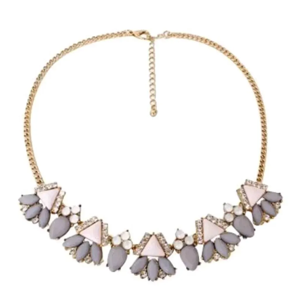 Brand New statement Necklace- Lavendern Blush photo 3