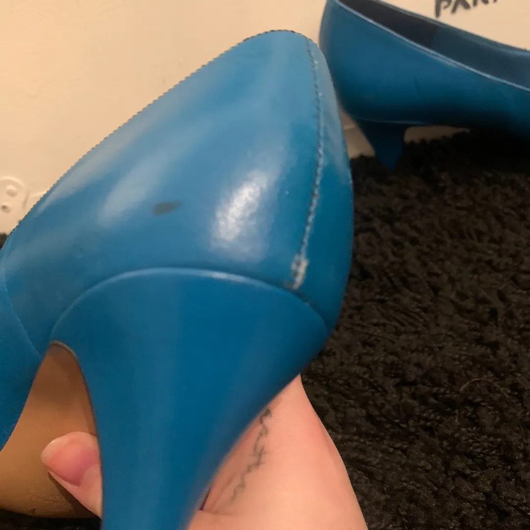 Vintage Blue Heels Size 9 photo 4
