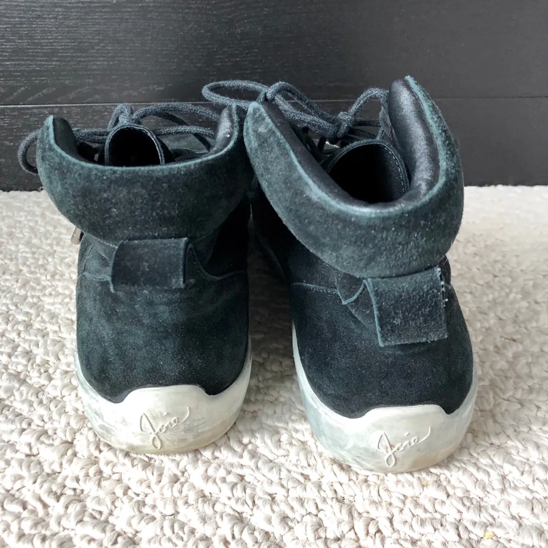 Joie Suede High Top Lace Up Sneaker - Size 37.5 photo 4