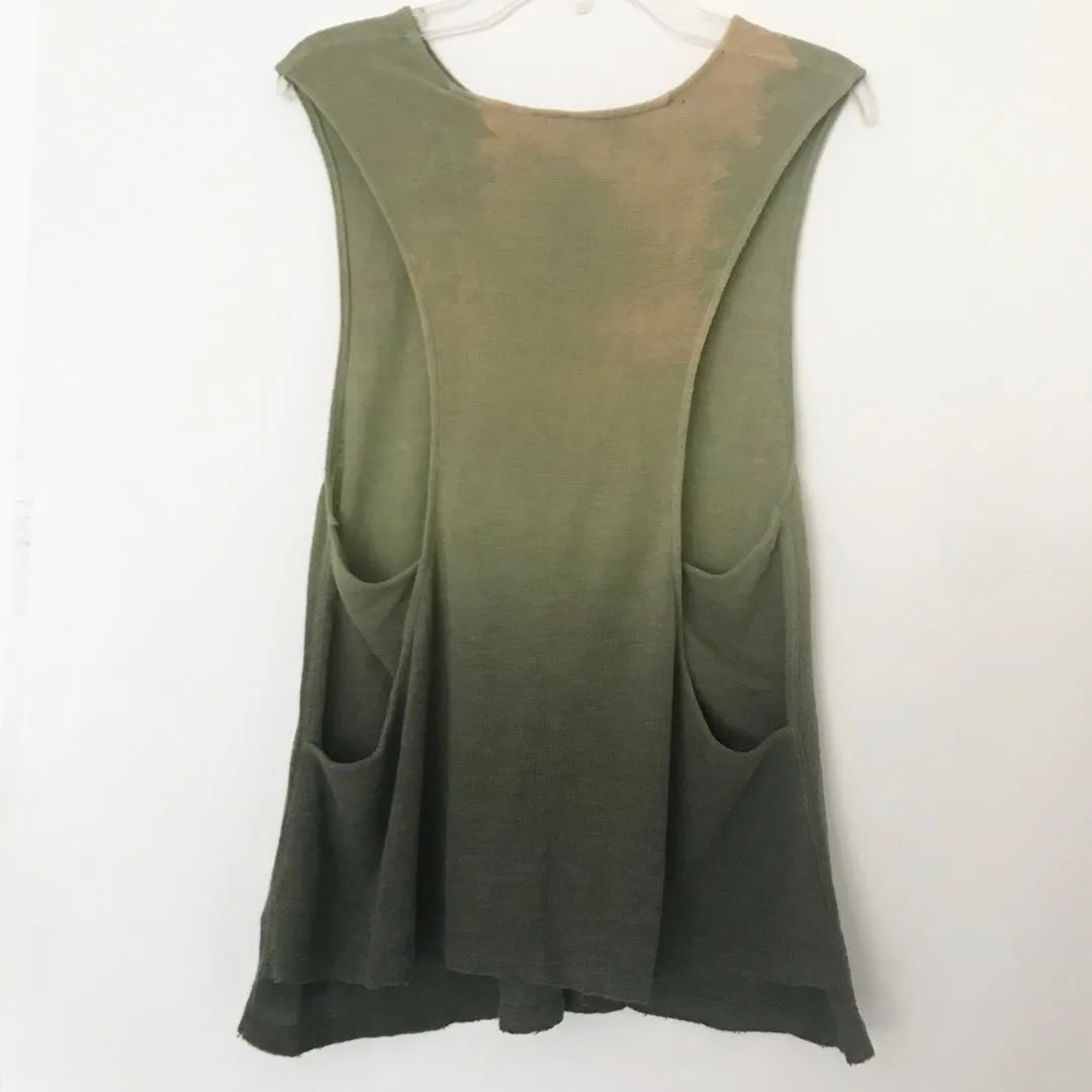 Free People Green Ombre Tank Top photo 4
