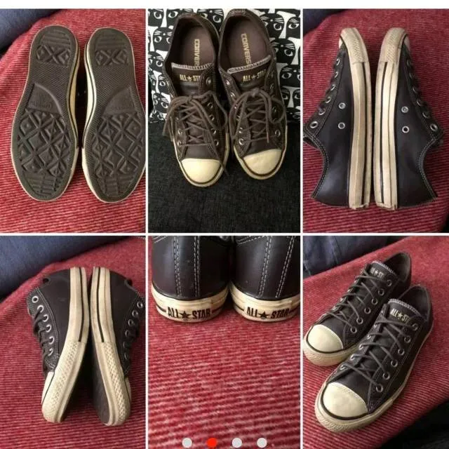 🍊 Leather Converse photo 5
