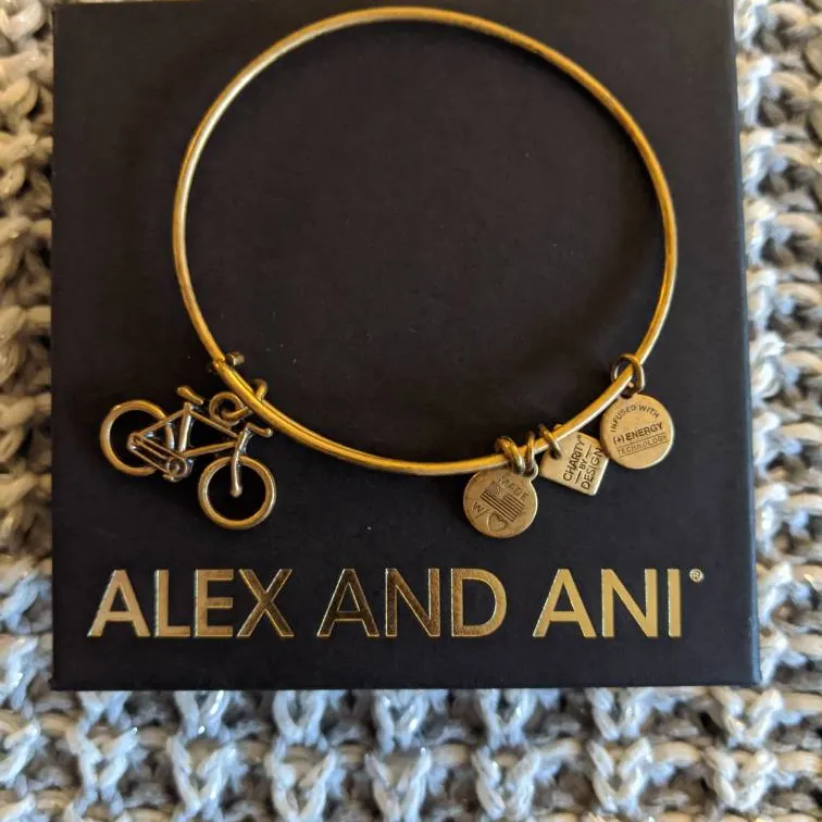 Alex And Ani Bicycle Charm Bracelet photo 1