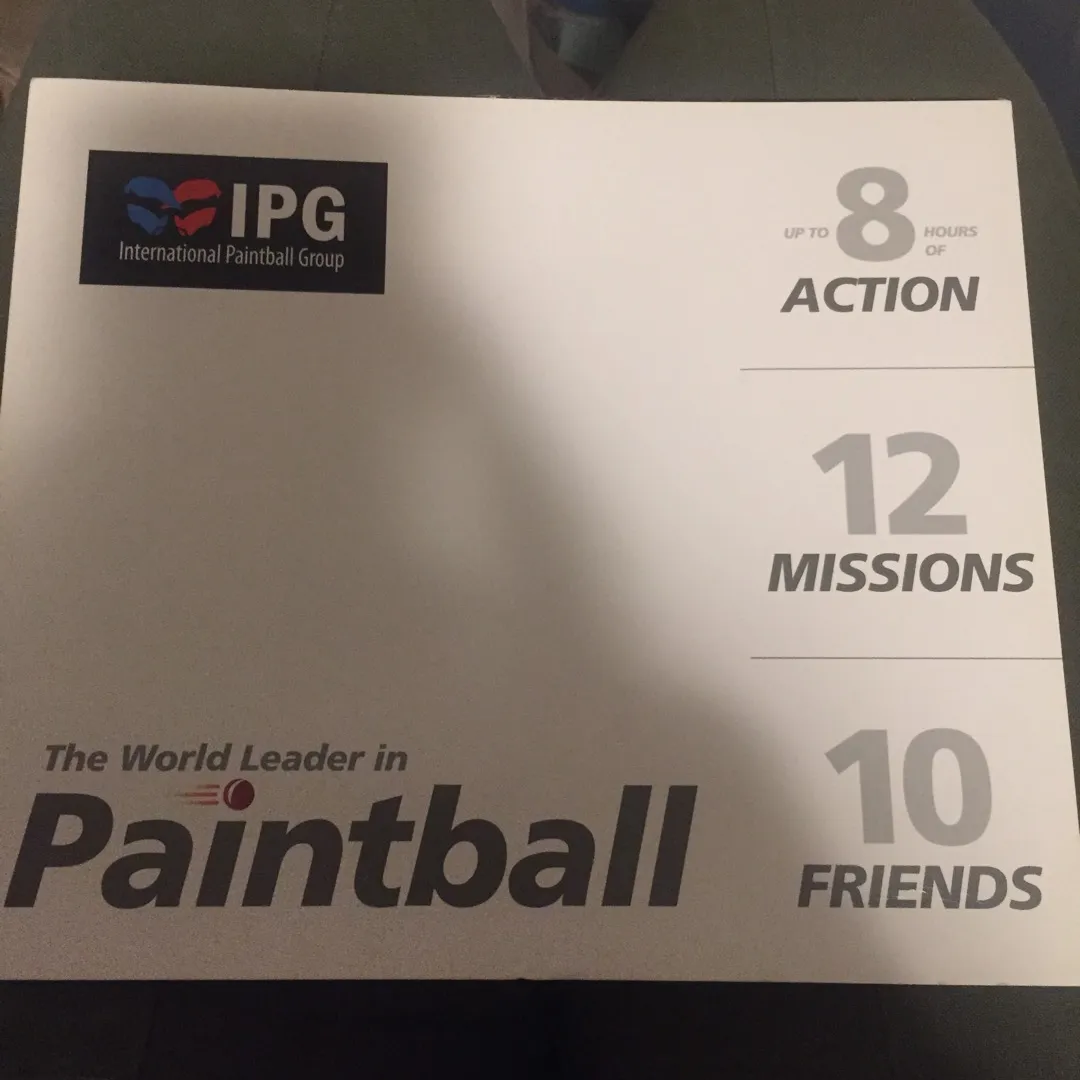 IPG Paintball 10 Tickets (no expiration) photo 1