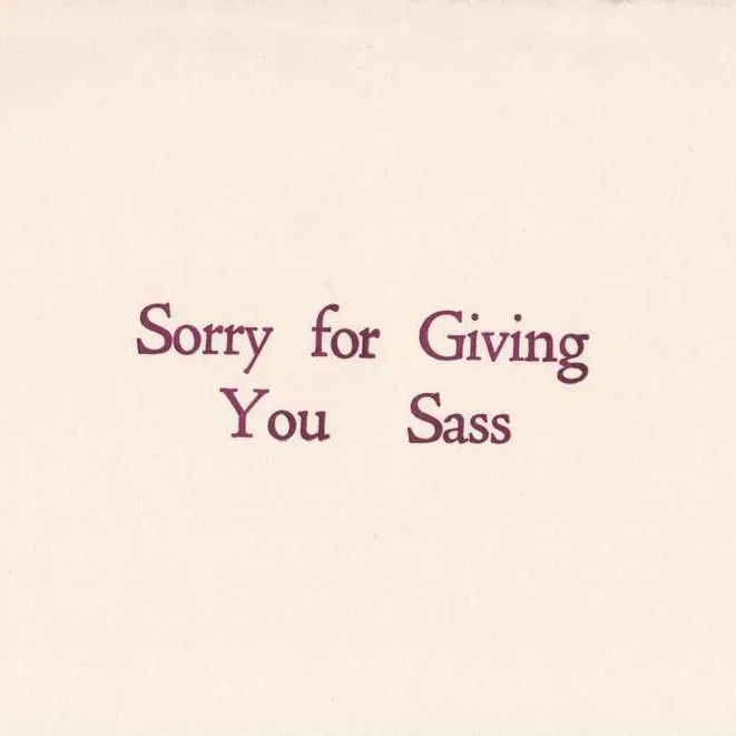 Sorry for Giving You Sass - Postcards photo 1