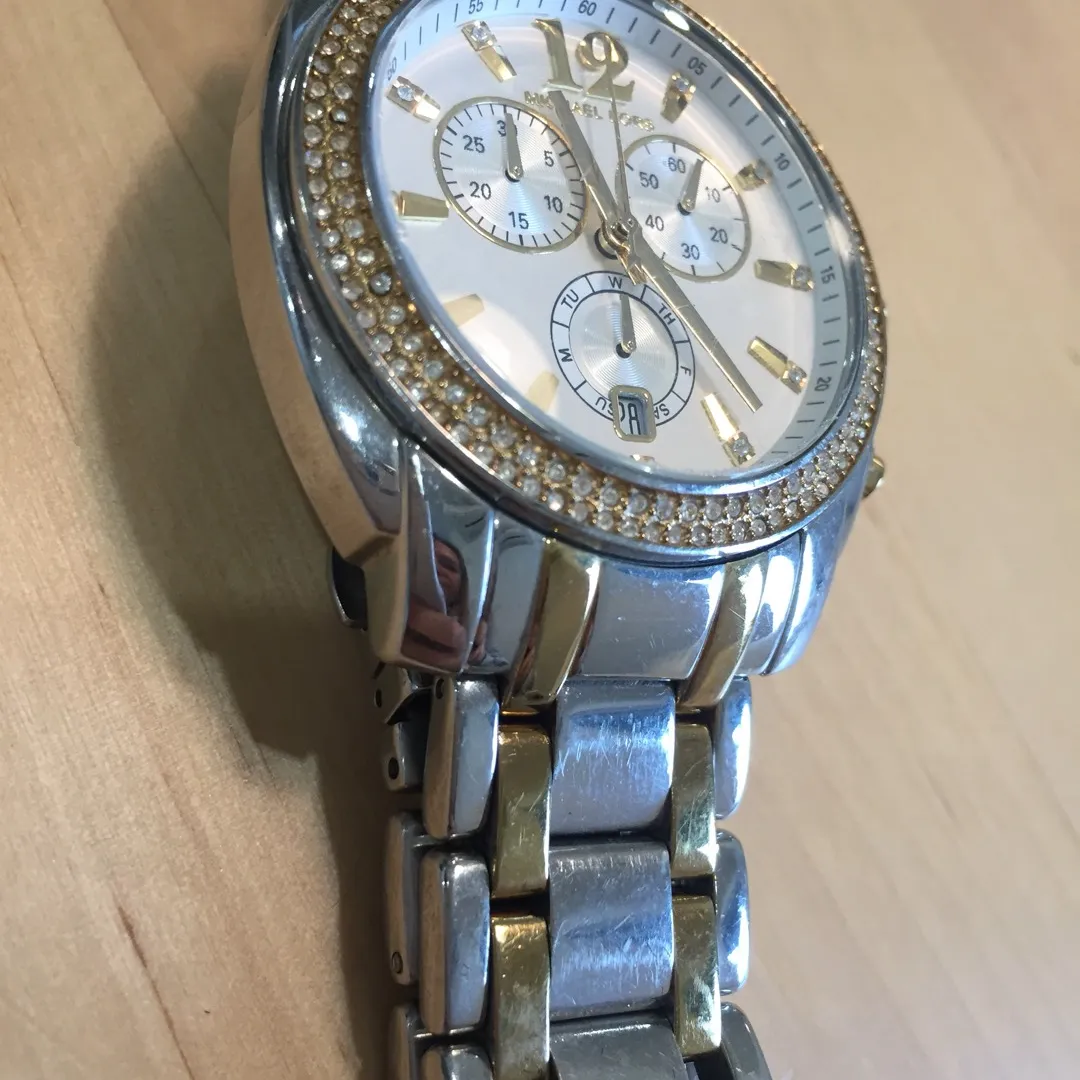 Michael Kors Gold And Silver Tone Watch photo 1