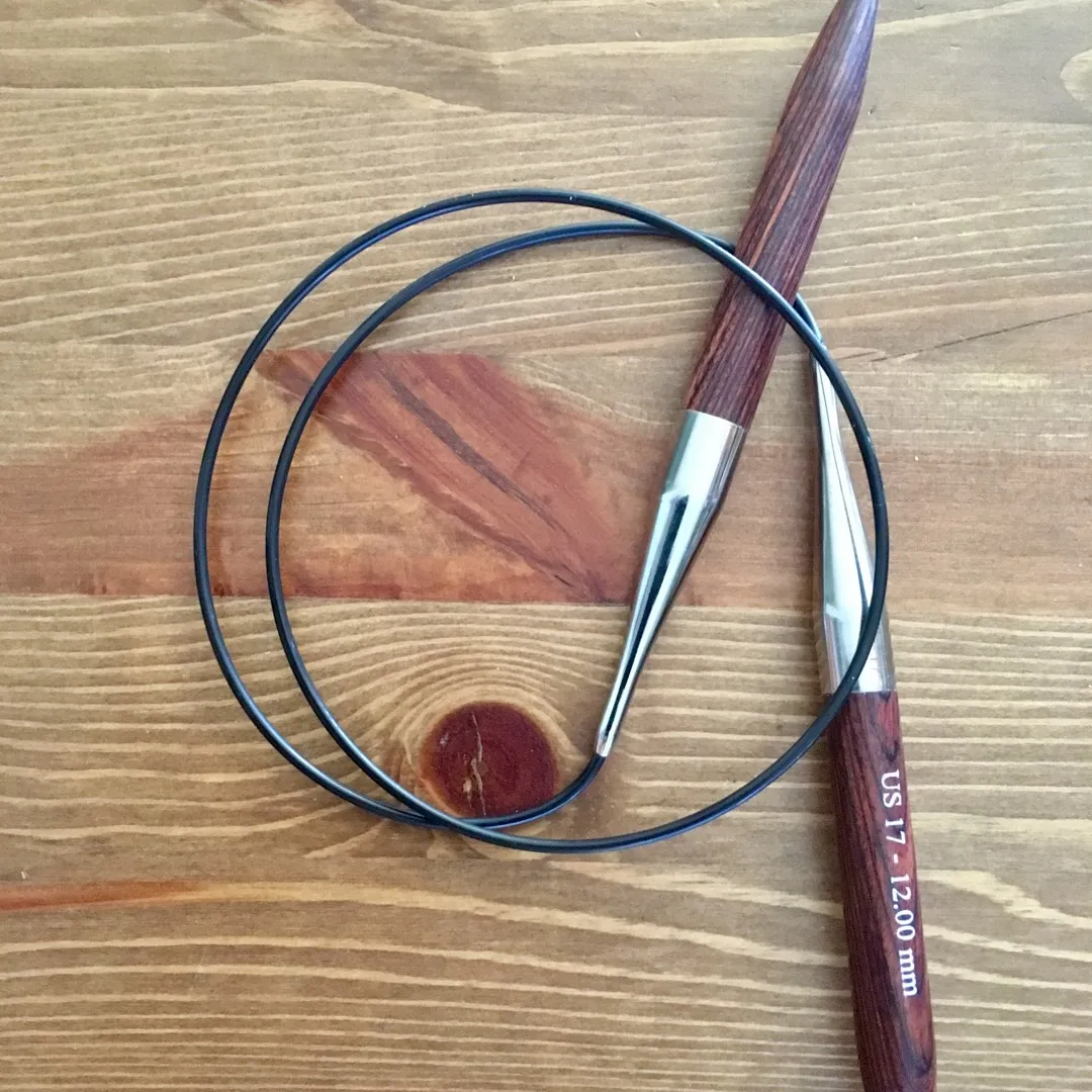 Circular Knitting Needles 12mm/US 17 (32”/80cm long) photo 1