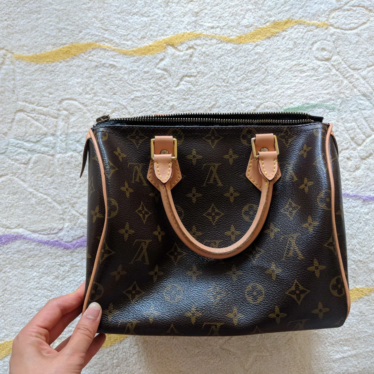 Imitation Louis Vuitton speedy bag in Brown photo 1