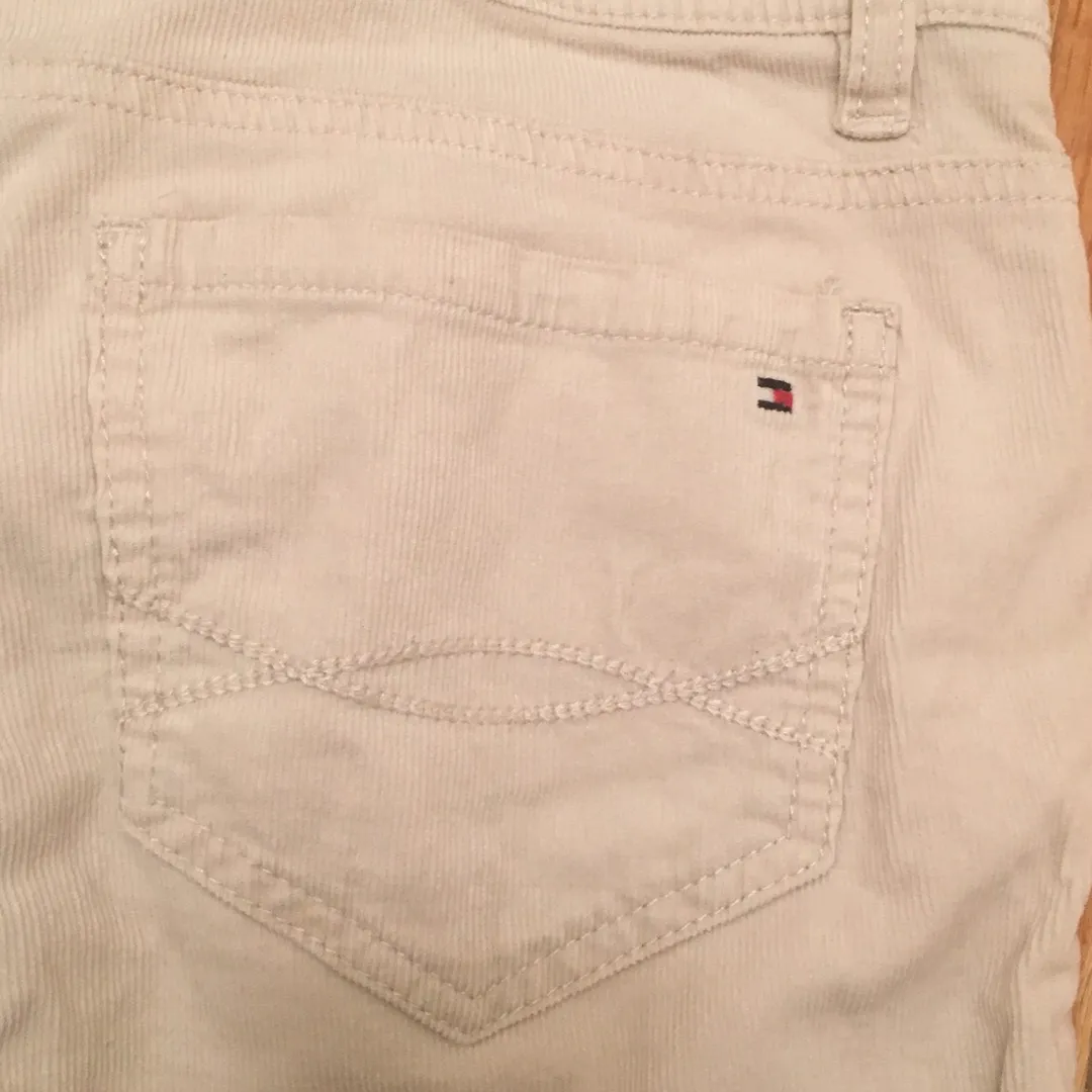 Tommy Hilfiger White Corduroy Pants Size 6 photo 4
