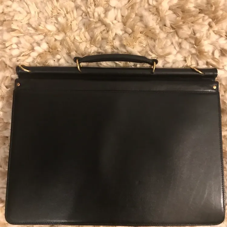 Goldpfeil Black Leather Briefcase photo 3