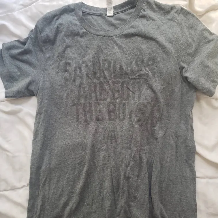 Saturday Are For The Boys Grey Shirt photo 1