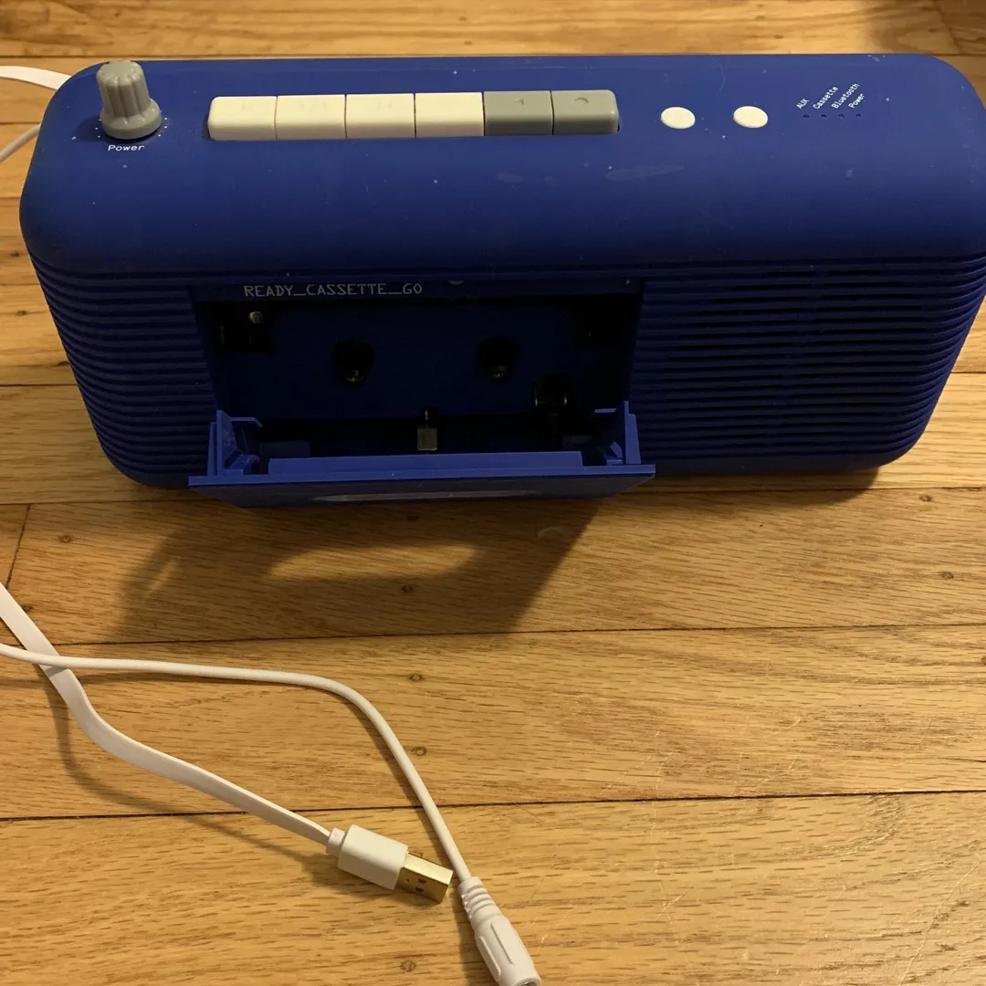 Blue Cassette Player photo 1