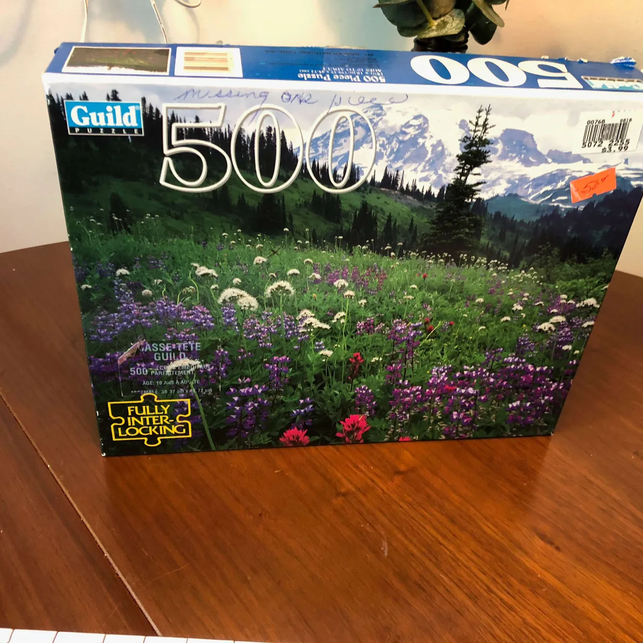 Mount Ranier 500 piece puzzle photo 1