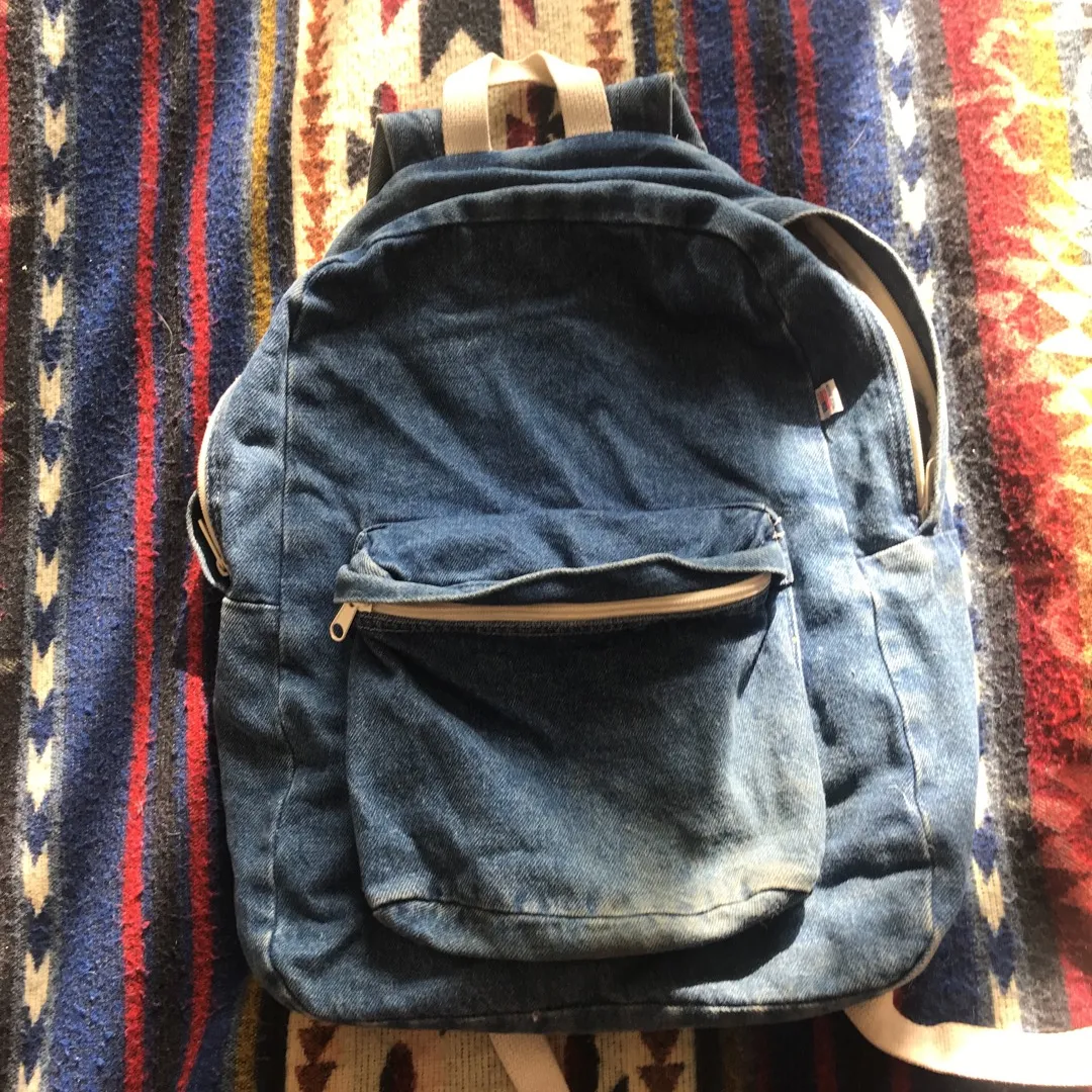 American Apparel Denim Backpack photo 1