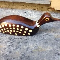 Wooden loon or duck decor photo 1