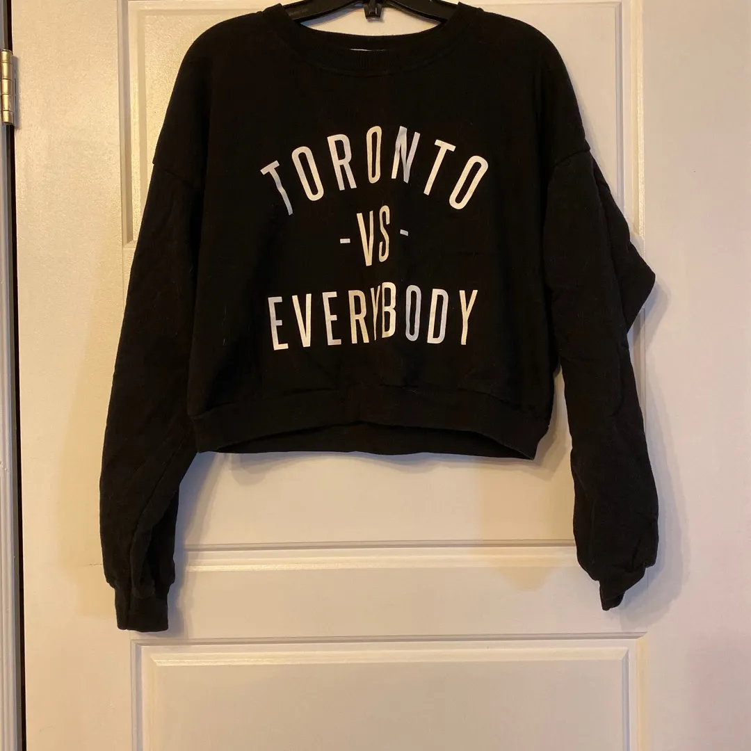 Toronto Vs. Everyone Cropped Sweater photo 1