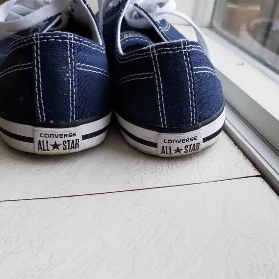 Blue Converse Sneakers - Women's Size 7 photo 4