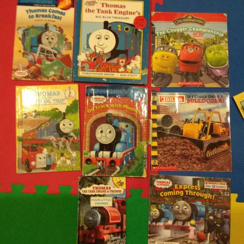 Thomas And A Few Truck/Train Related Books For Toddlers. photo 1