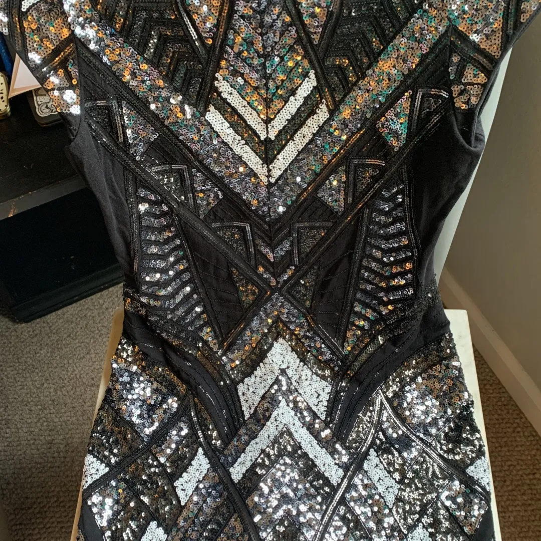 Express Sparkly Dress Size Small photo 1