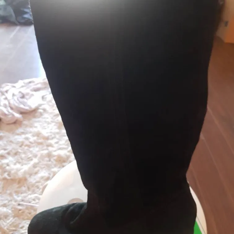 New BLACK SUEDE RIDING BOOTS photo 1