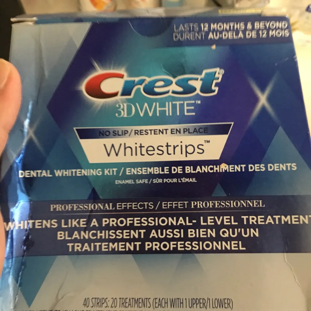 Opened Box Of Crest White Strips photo 1