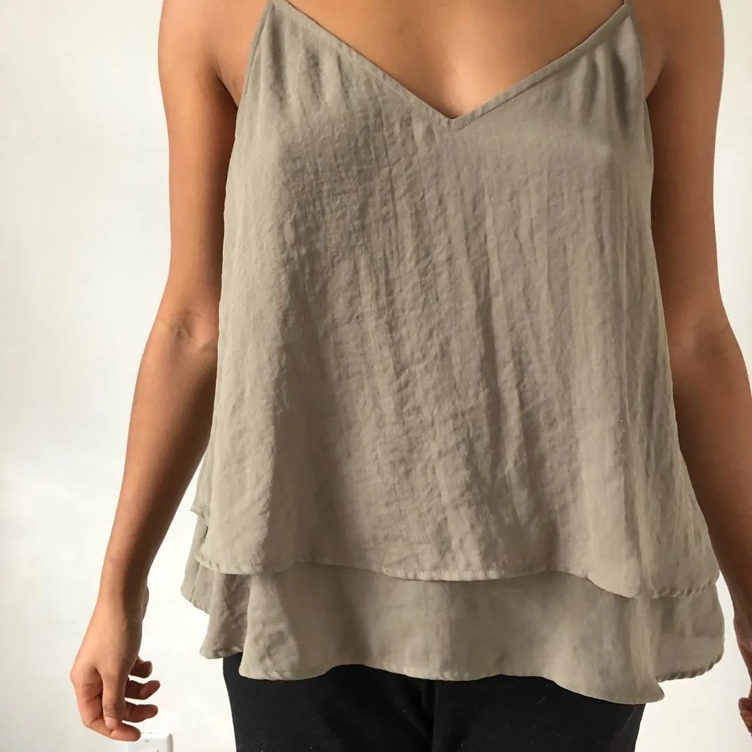 Olive Green Tank Top photo 1
