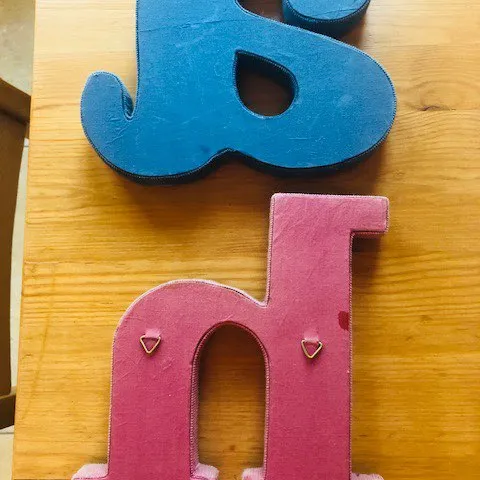 Anthropologie Decorative Letters "A" & "H" photo 3