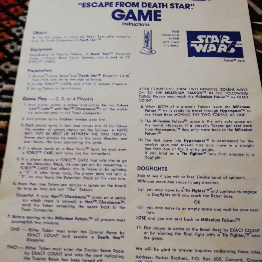Boardgame:  Vintage 1977 Star Wars Game photo 3
