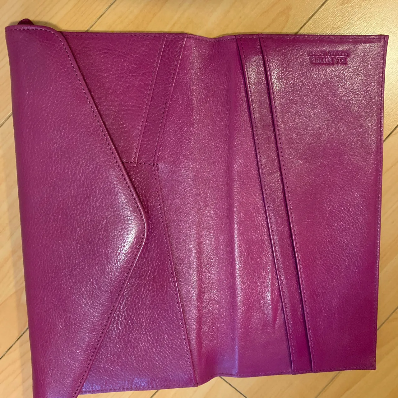 Purple Danier leather wallet. photo 3