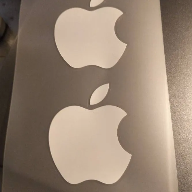 🆓One Sheet Of Two Apple Stickers photo 1