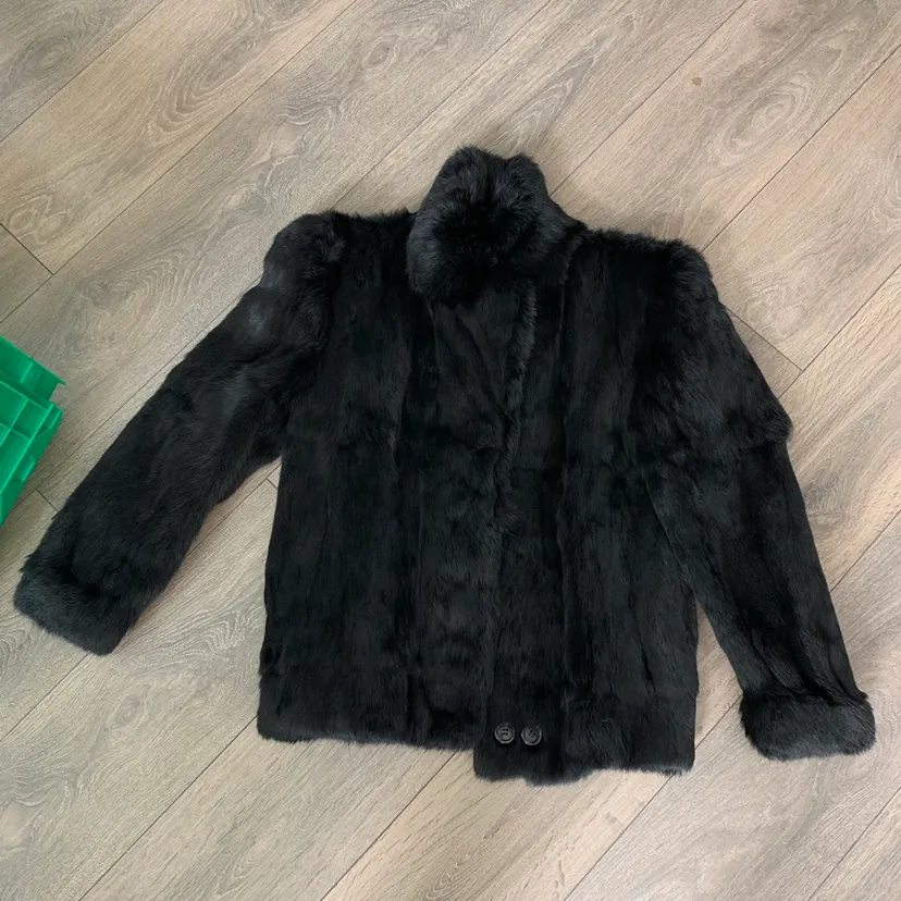 Black Fur Jacket photo 1