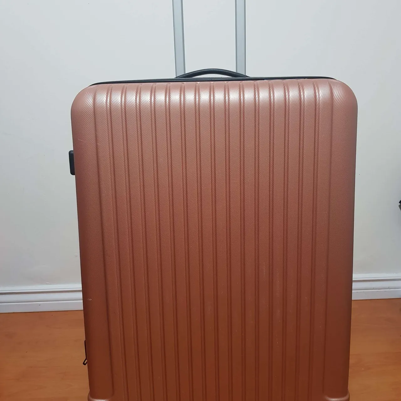 Rose Gold Hard Cover Suitcase $28 photo 1