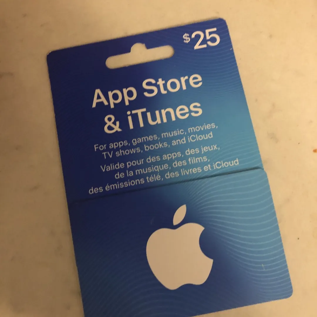$25 iTunes Gift Card photo 1