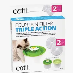 Catit 43745 Triple Action Fountain Filter (2 Pack) - NEW photo 1