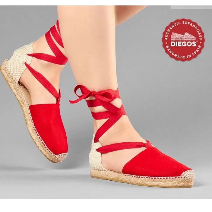 Brand new red espadrilles size 39 handmade in Spain photo 1
