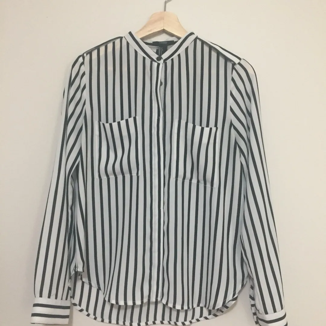 Black And White Striped Shirt photo 3