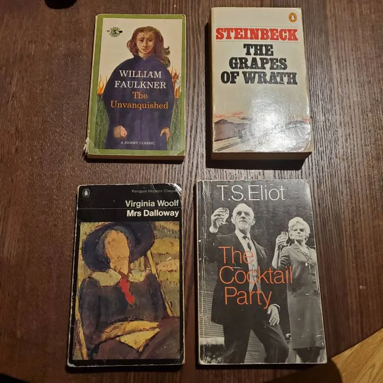 Books! Faulkner, Woolf, Steinbeck photo 1