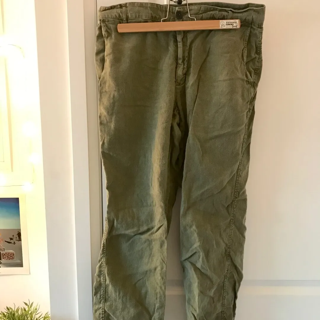 Vintage Army Green Pants photo 1