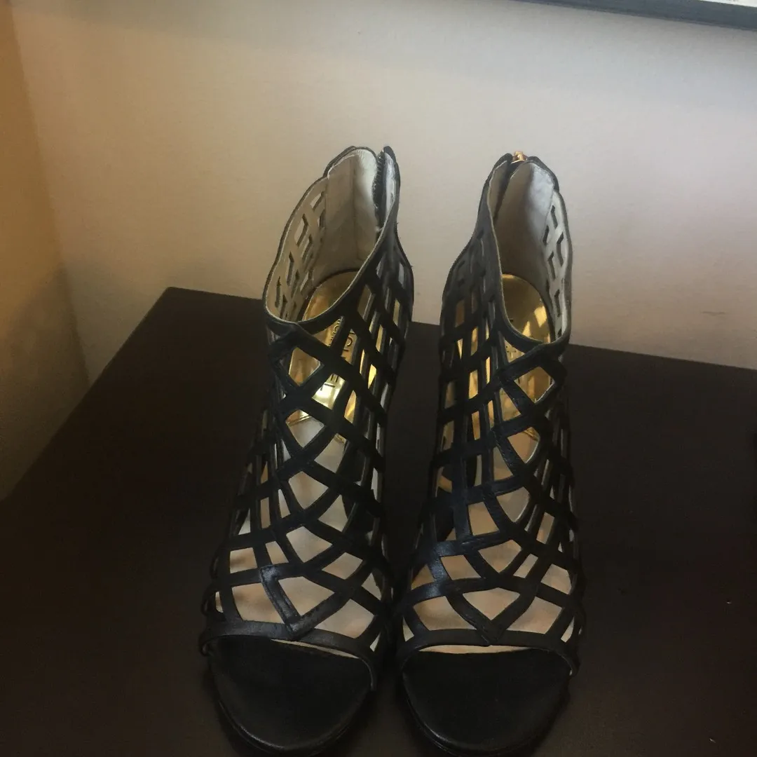 Michael Kors Caged Open Toe Booties Size (7.5) photo 1