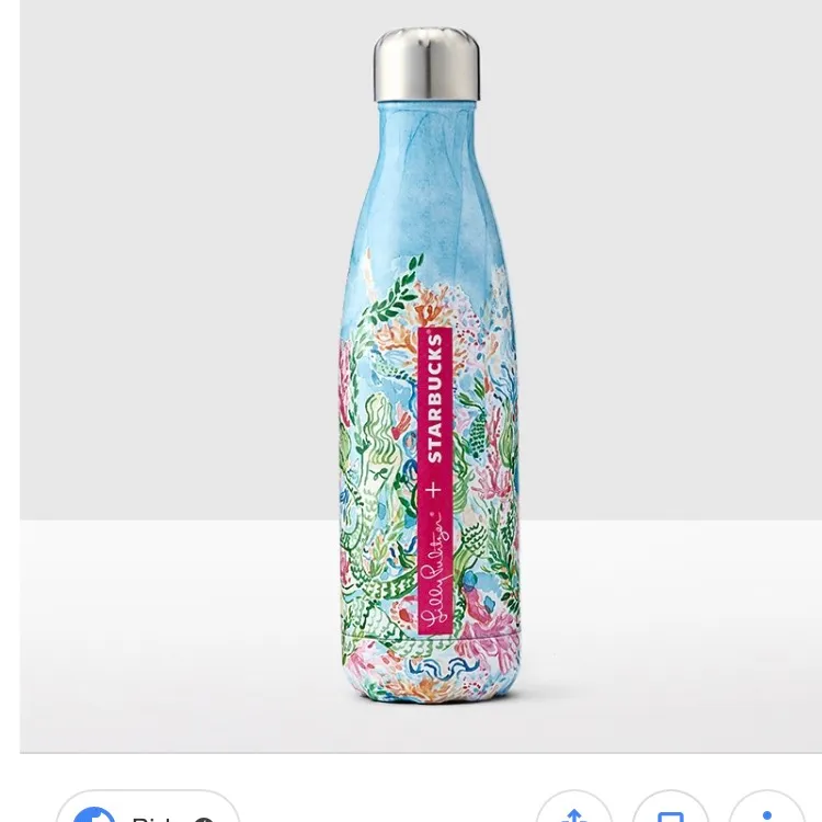 New Starbucks Lilly Pulitzer X S’well Reusable Water Bottle photo 1